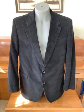 CIRCLE S Mens Western Corduroy BLAZER Sport Coat 46L YELLOWSTONE John Dutton🐴
